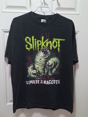 Black Slipknot 'Pulse of the Maggots' Graphic Tee